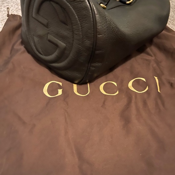 Elegant Gucci handbag in  Black Leather SOHO Boston Tassel Bag - Picture 6 of 8